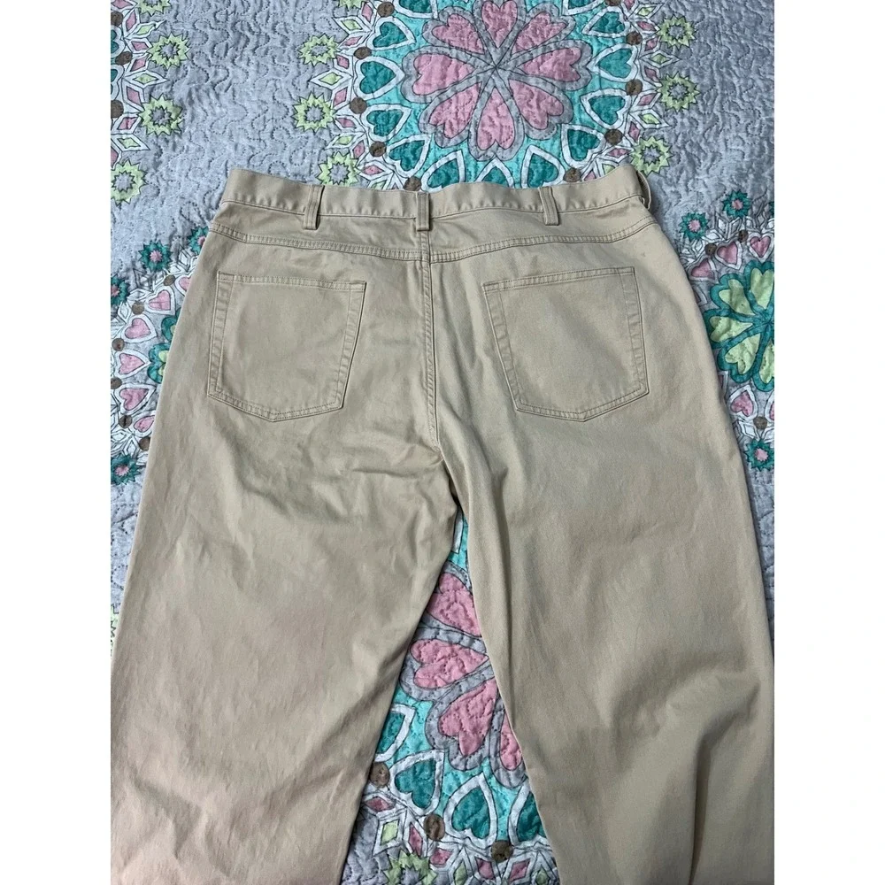 Brooks Brothers 346 Mens Khaki Chino Pants Stretch Cotton 38x32 Preppy Business